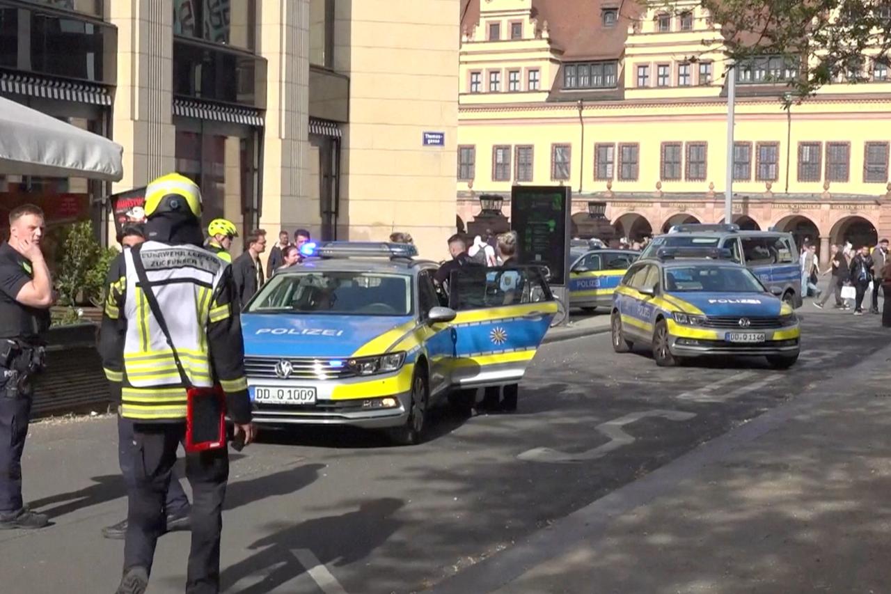 Car rams into crowd of people in German city of Leipzig