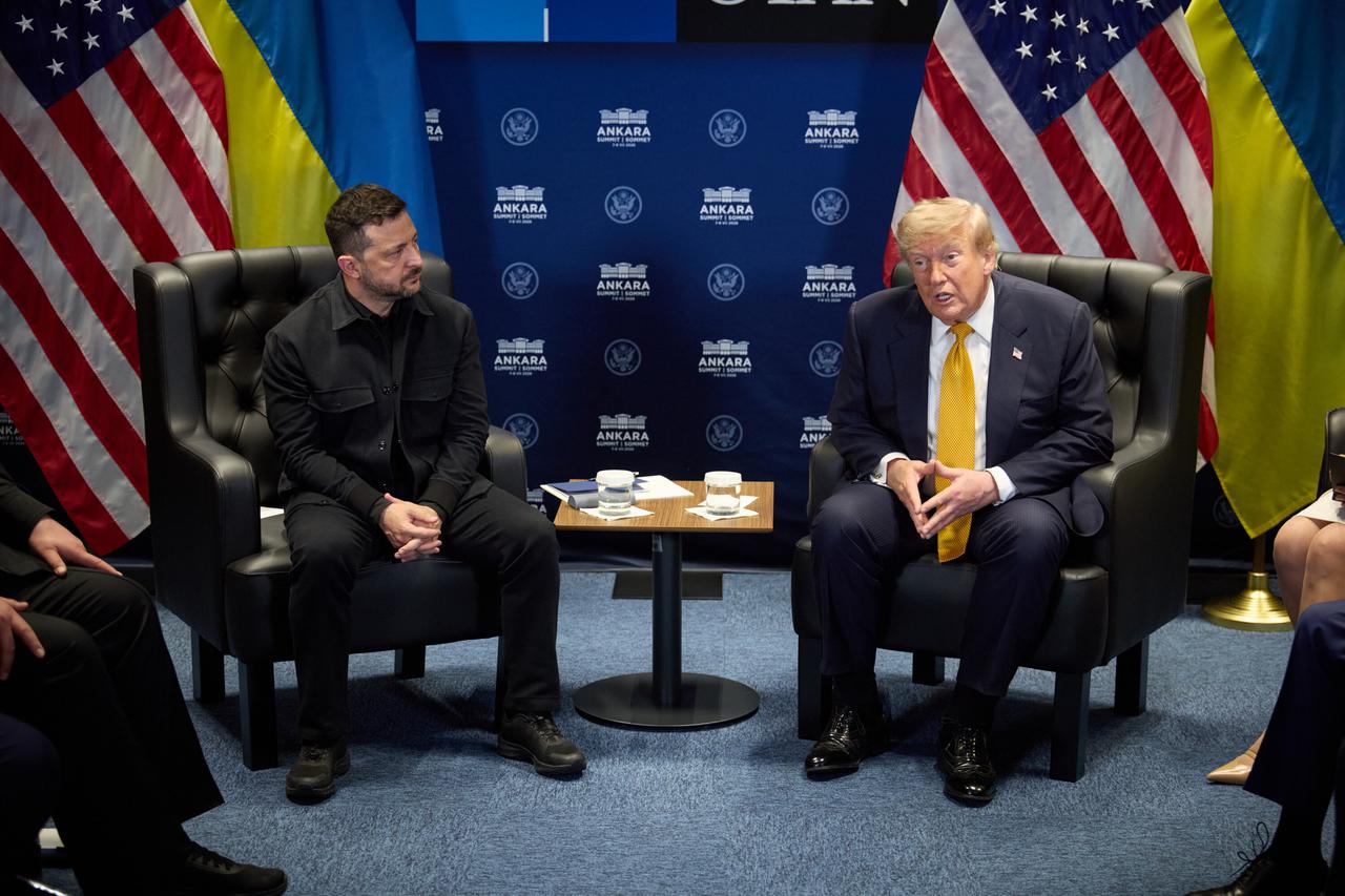 President Wolodymyr Zelensky at the NATO Summit in Ankara on 08.07.2026