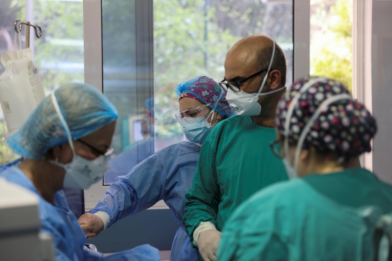 Intensive care unit at Sotiria hospital in Athens