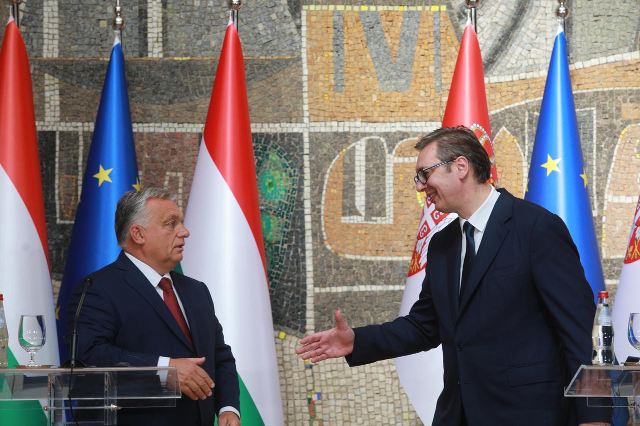 Beograd: Aleksandar Vučić i premijer Mađarske Viktor Orban održali konferenciju za medije 