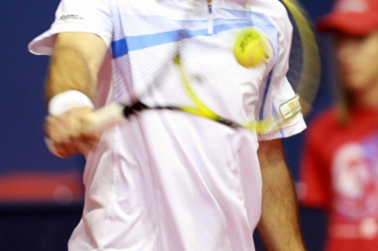 '04.02.2011., Dom sportova, Trg Kresimira Cosica 11, Zagreb - ATP turnir PBZ Zagreb Indoors, Ivan Ljubicic (Hrvatska) - Ivan Dodig (Hrvatska).  Photo: Sanjin Strukic/PIXSELL'