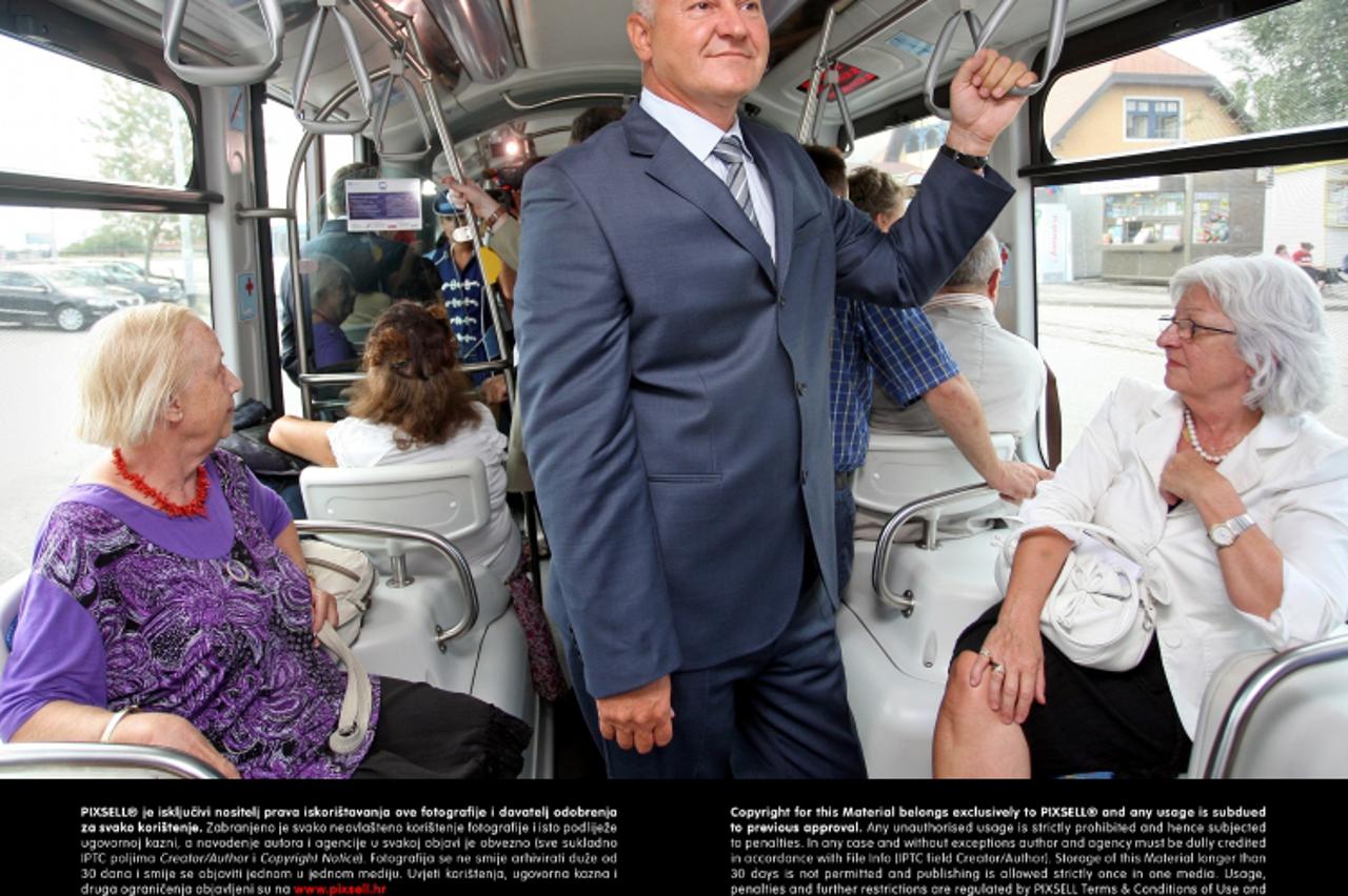 '05.09.2011., Zagreb - Na danasnji dan obiljezava se tocno 120 godina otkad se na zagrebackim ulicama pojavio prvi tramvaj tada pogonjen jednom konjskom snagom. Ivo Covic, predsjednik uprave Zagreback