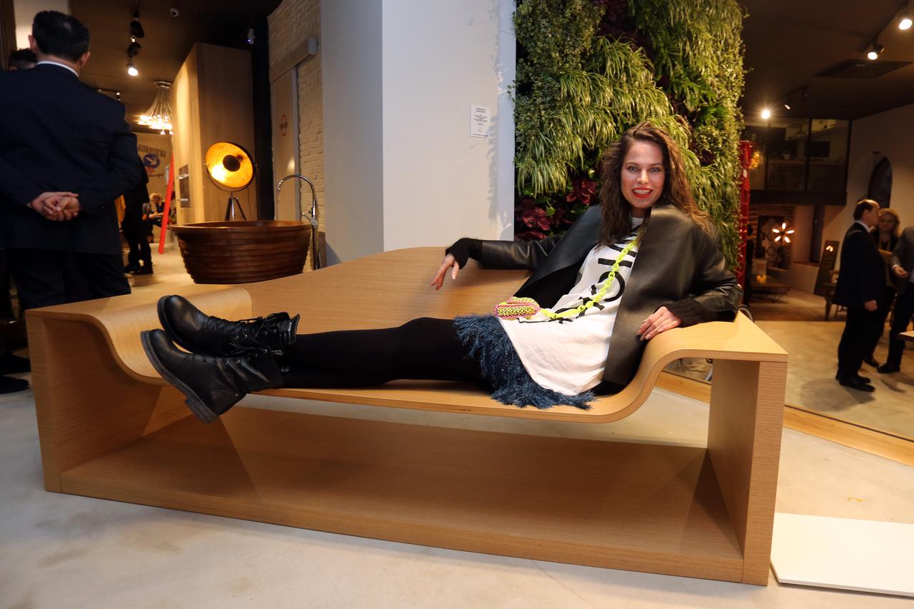 05.03.2016., Rijeka - Otvorenje Babaloo Concept Storea na kojem je izlozen drveni kauc dizajnera Mie Kovacic, Mikule Radmana i Alexa Pilepica. Na otvaranju su kuhali Andrej Barbieri, Deniz Zembo a pozdravio ih je poznati kuhar Stevo Karapandza. Photo: Gor