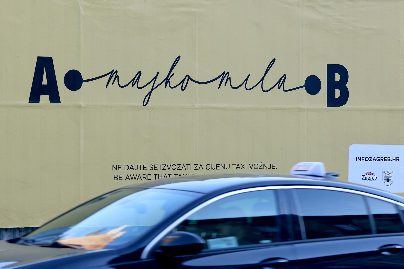 Osim "Majko mila", na plakatima zna pisati i "omg", ili "ajme", a izrazi se referiraju na pomisli koje putnici vjerojatno sebi kažu kad nakon vožnje na računima ugledaju iznose i do 100 eura. 