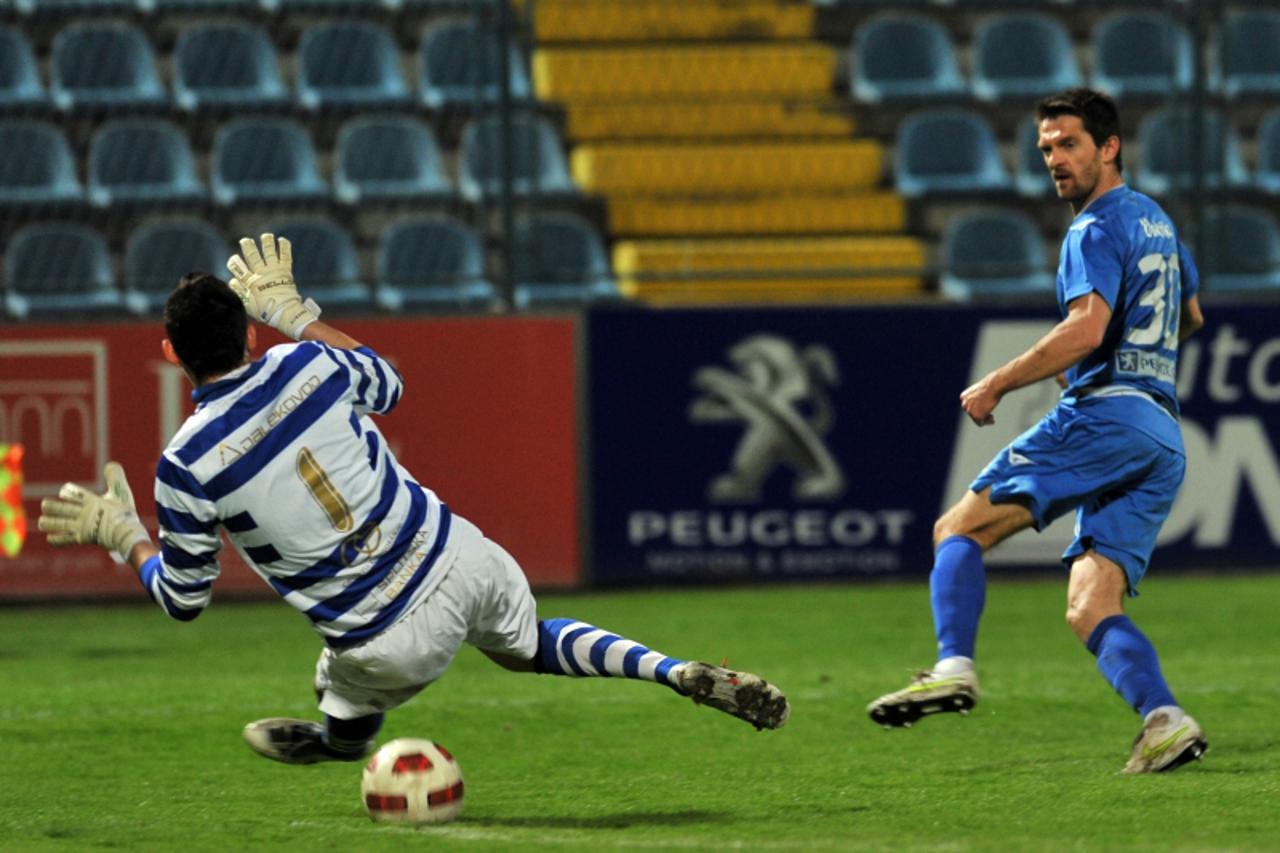 \'09.04.2011., Varazdin - Nogometna utakmica 24. kola Prve HNL izmedju NK Varazdin i NK Hajduk. Davor Vugrinec Photo: Marko Jurinec/PIXSELL\'