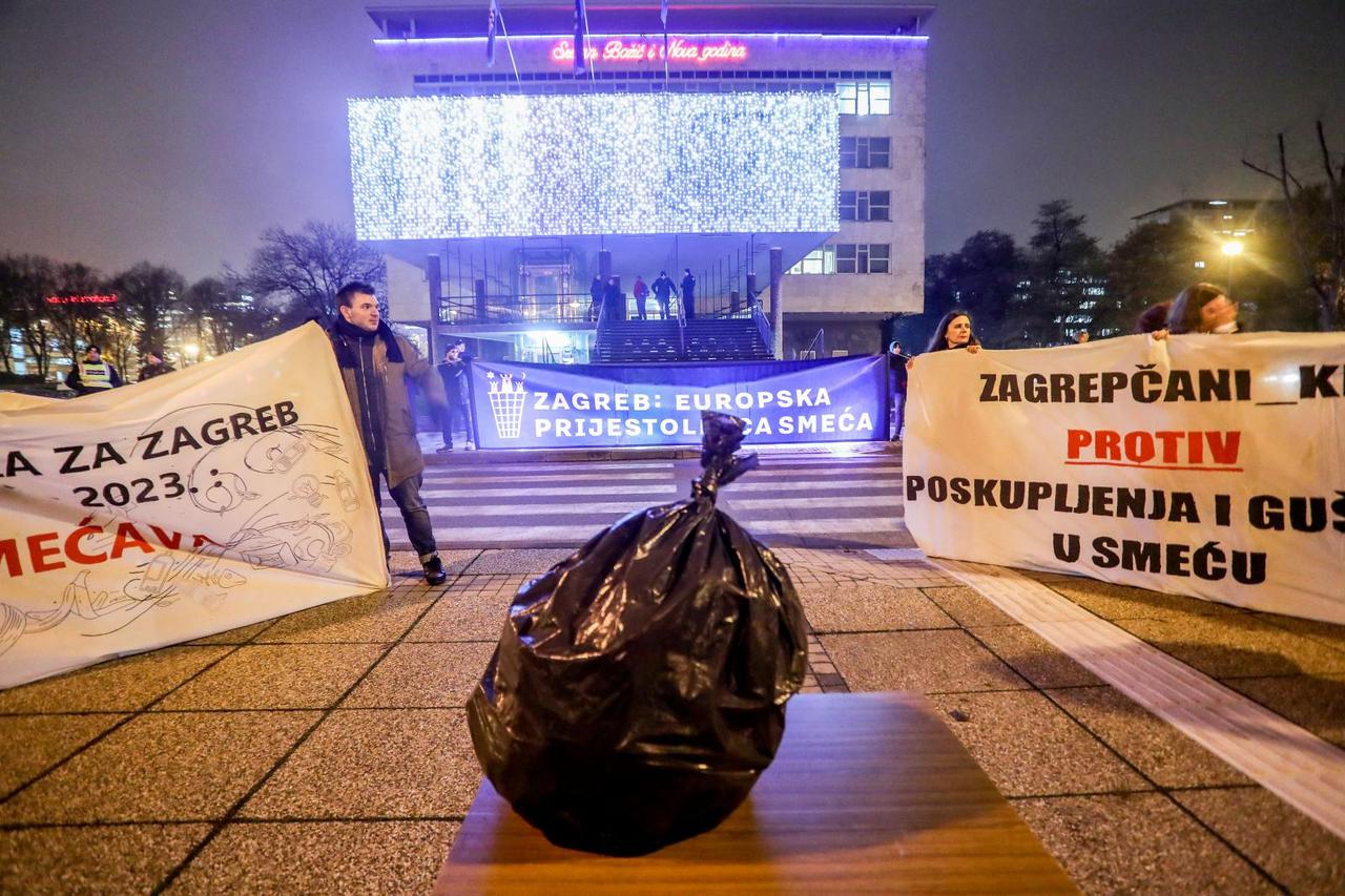 Zagrepčani prosvjeduju protiv većih cijena smeća