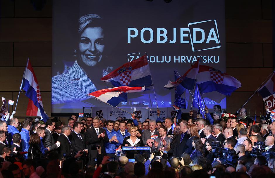 ARHIVA - 11.01.2015. Kolinda Grabar Kitarovi? je izabrana za prvu predsjednicu Republike Hrvatske 