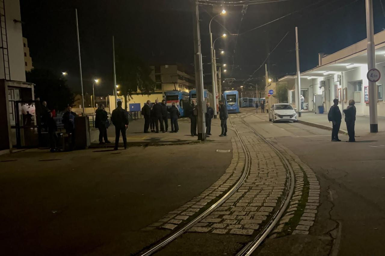 Početak štrajka ZET-a na remizi Ljubljanica