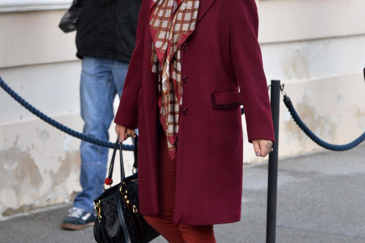 04.02.2016., Zagreb - Dolazak ministara na svjednicu Vlade. Bernardica Juretic. 