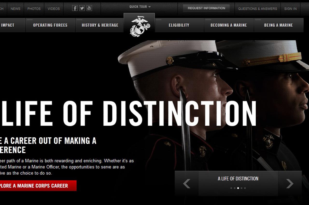 službena stranica američkih marinaca