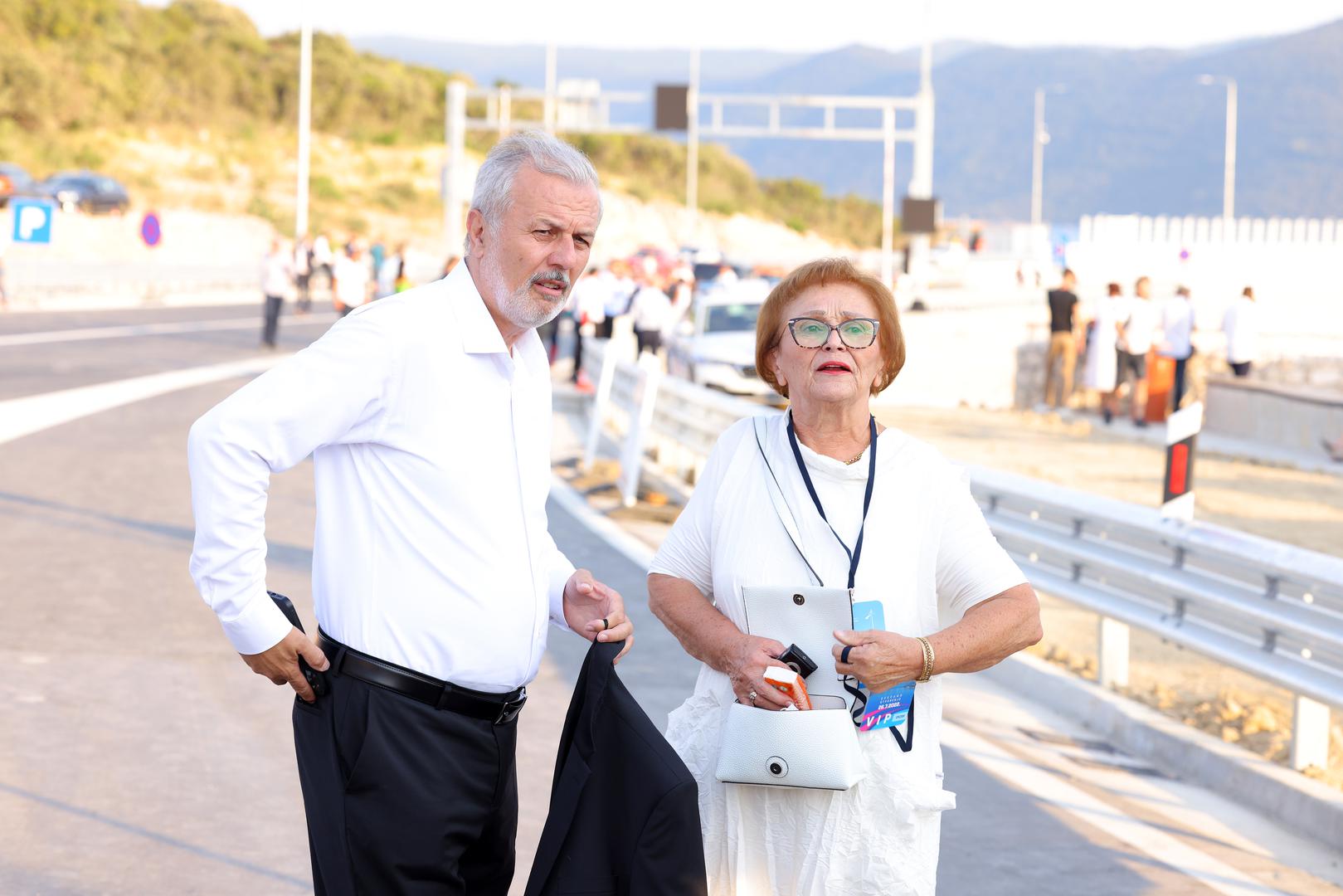 26.07.2022., Komarna - Sluzbeno otvorenje Peljeskog mosta. Ante Sanader  Photo: Miroslav Lelas/PIXSELL