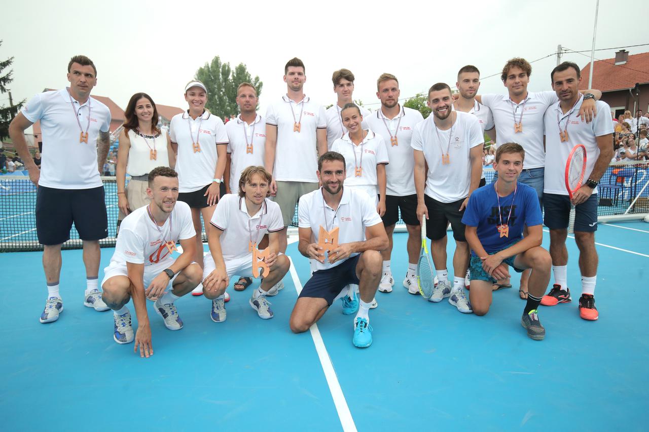Petrinja: Marin Čilić i Luka Modrić osvojili humanitarni turnir Gem Set Hrvatska
