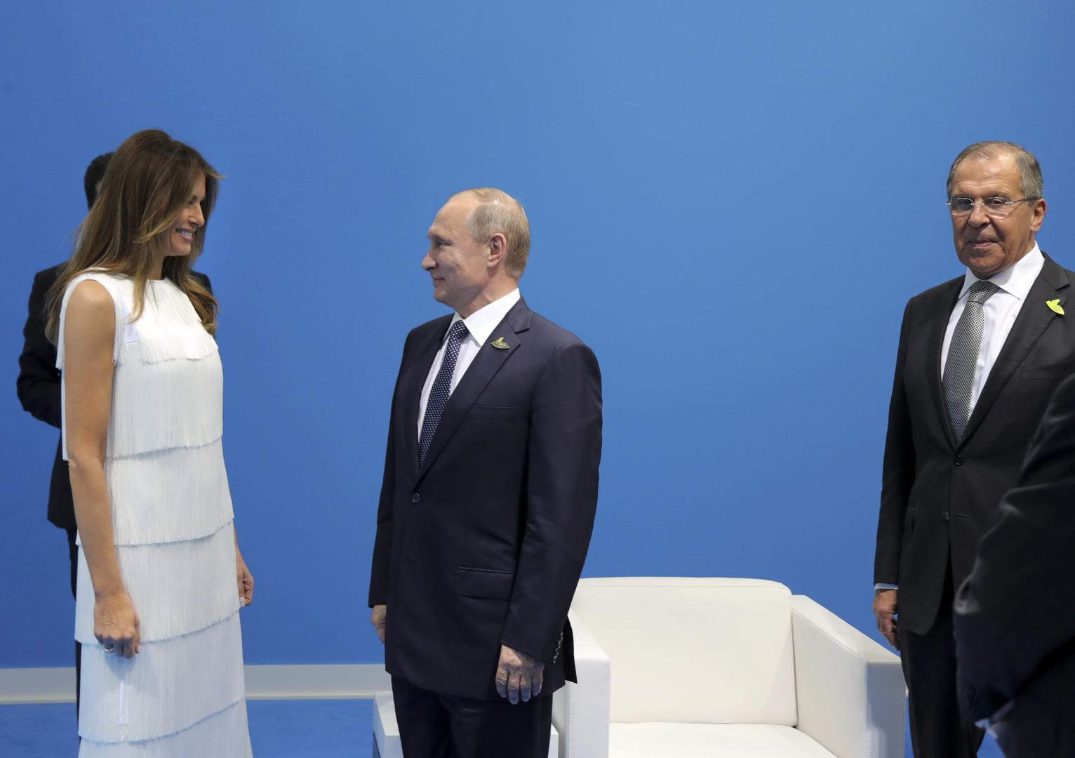Putin je tako bio u prilici razgovarati s prvom damom SAD-a.