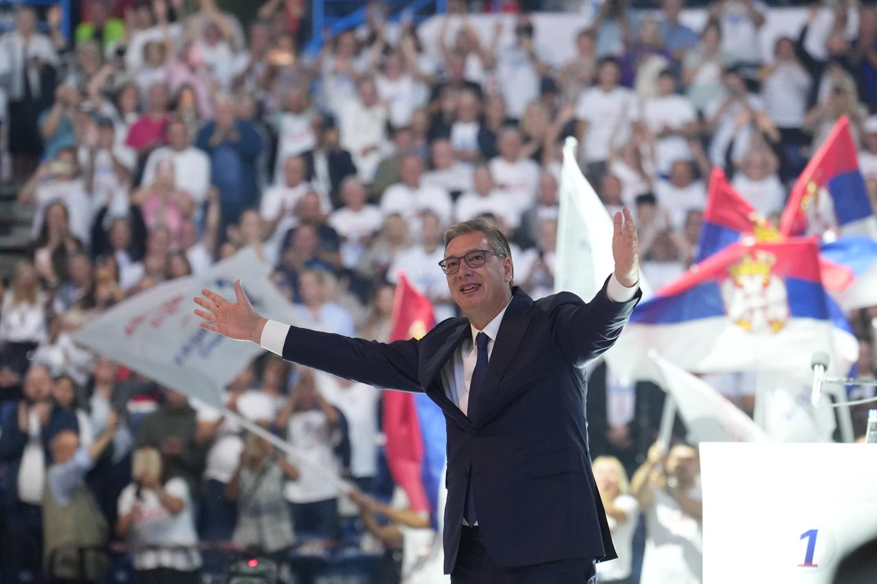 Beograd: Održan predizborni skup liste "Aleksandar Vučić - Ujedinjena Srbija"