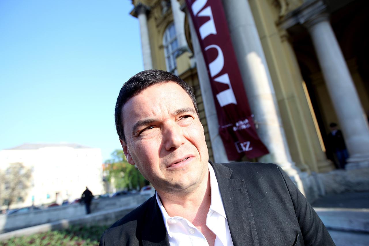 09.04.2014., Zagreb- Thomas Piketty, jedan od vodecih ekonomista danasnjice odrzao je konferenciju za medije uoci predavanja u HNK. Photo: Boris Scitar/Vecernji list/PIXSELL