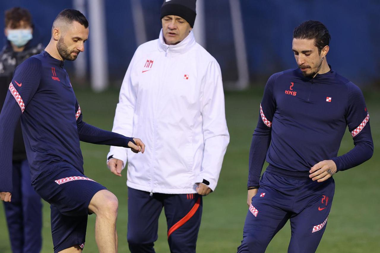 Zagreb: Trening Hrvatske nogometne reprezentacije uoči utakmice sa Slovenijom