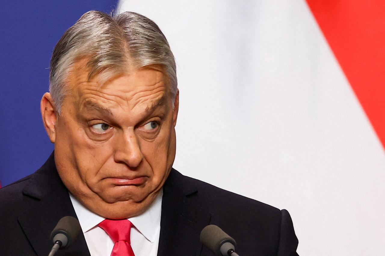 Hungarian Prime Minister Viktor Orban holds an international press conference in Budapest