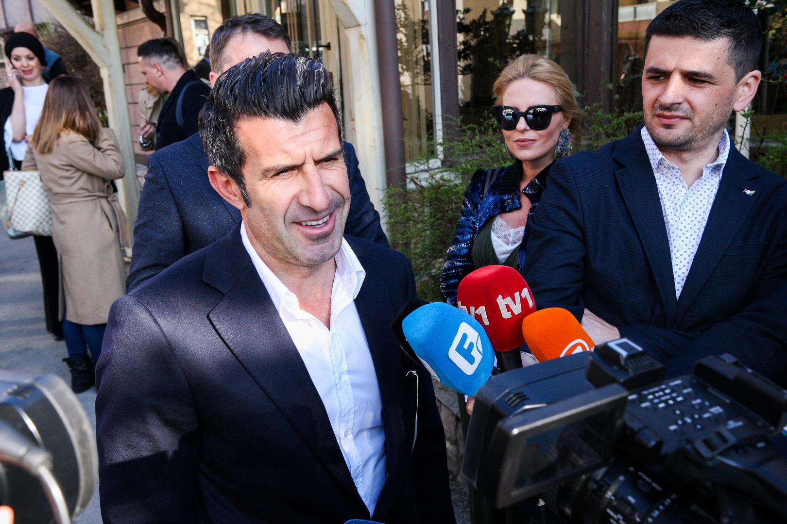 Portugalska nogometna legenda Luis Figo ovih je dana u posjeti Sarajevu gdje sudjeluje na međunarodnom sastanku turističkih zajednica