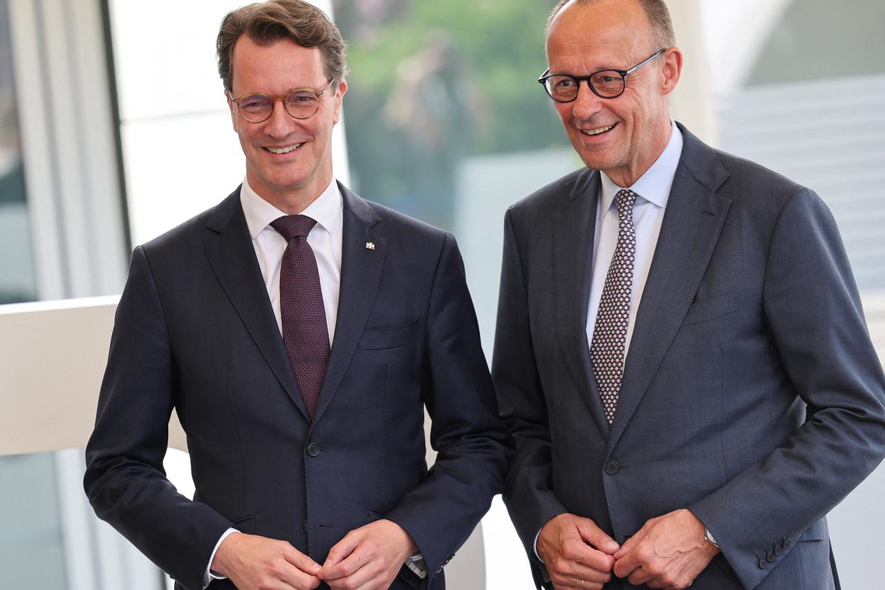 German Chancellor Merz attends a local North Rhine-Westphalia Christian Democratic Union (CDU) meeting in Meschede