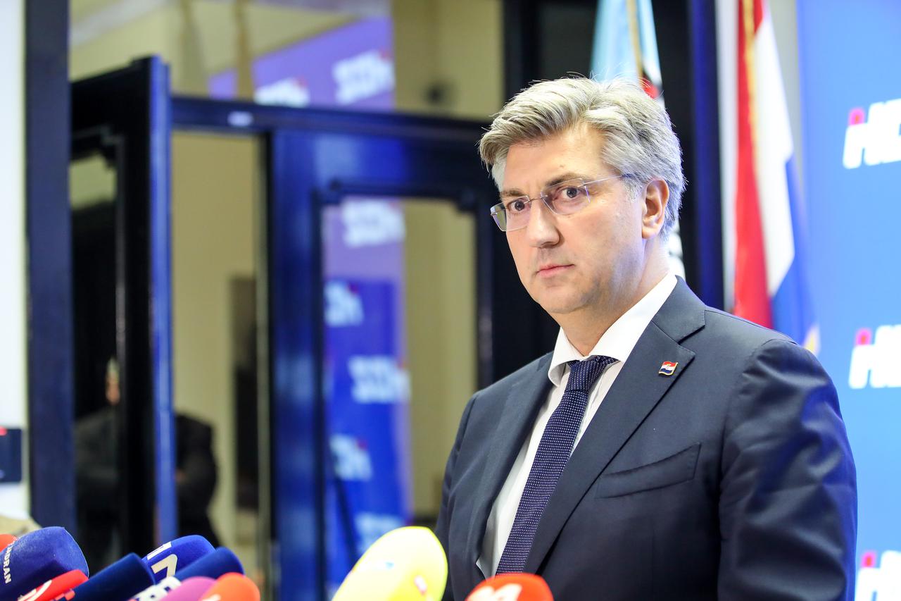 Zagreb: Izjava premijera Adreja Plenkovića nakon sjednice Predsjedništva HDZ-a