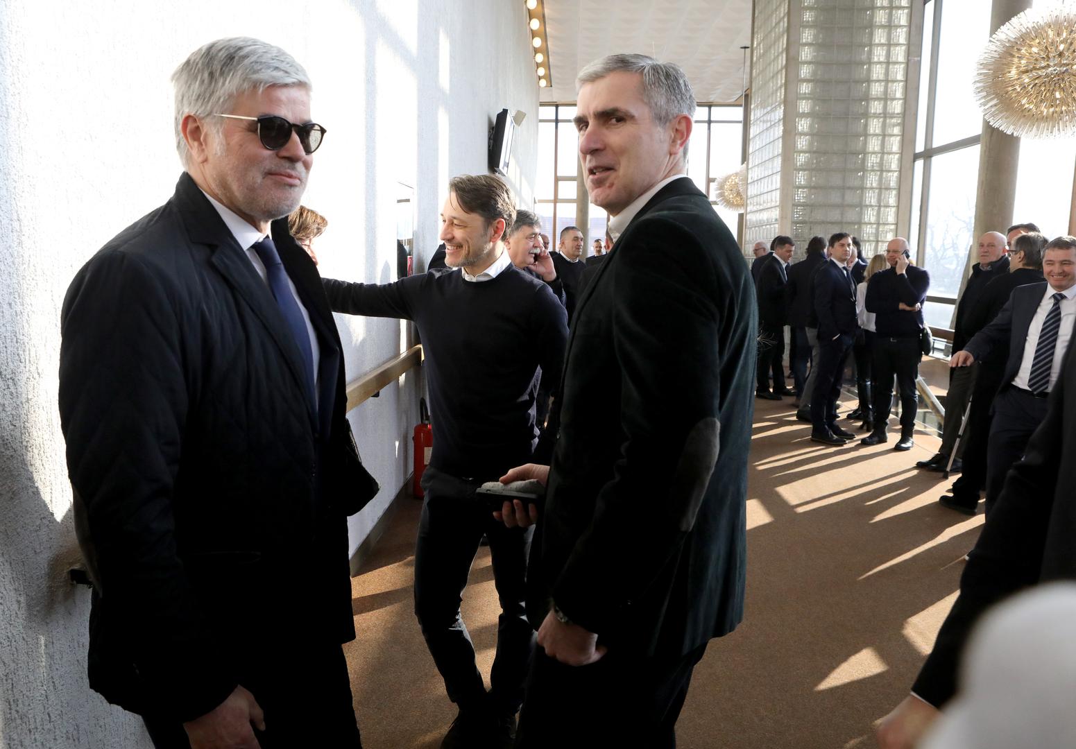 15.02.2023., Zagreb - U KD Vatroslav Lisinski odrzana je komemoracija za Miroslava Ciru Blazevica. Aljosa Asanovic, Zvonimir Soldo. Photo: Robert Anic/PIXSELL