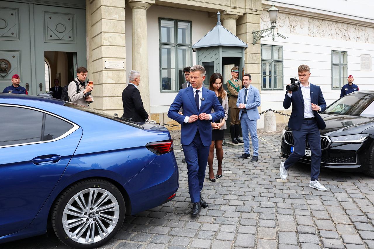 Hungary's President Sulyok meets election winner Magyar and other party leaders, in Budapest