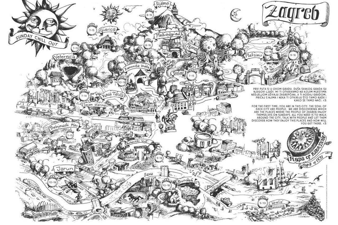 Kava Tava karte Zagreba - što raditi nedjeljom?