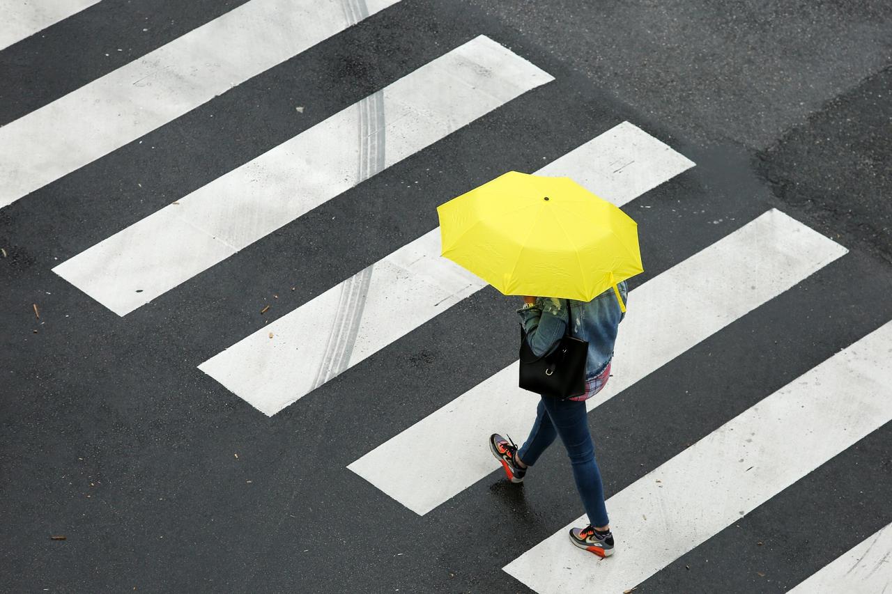 Kišno i tmurno prijepodne u Zagrebu