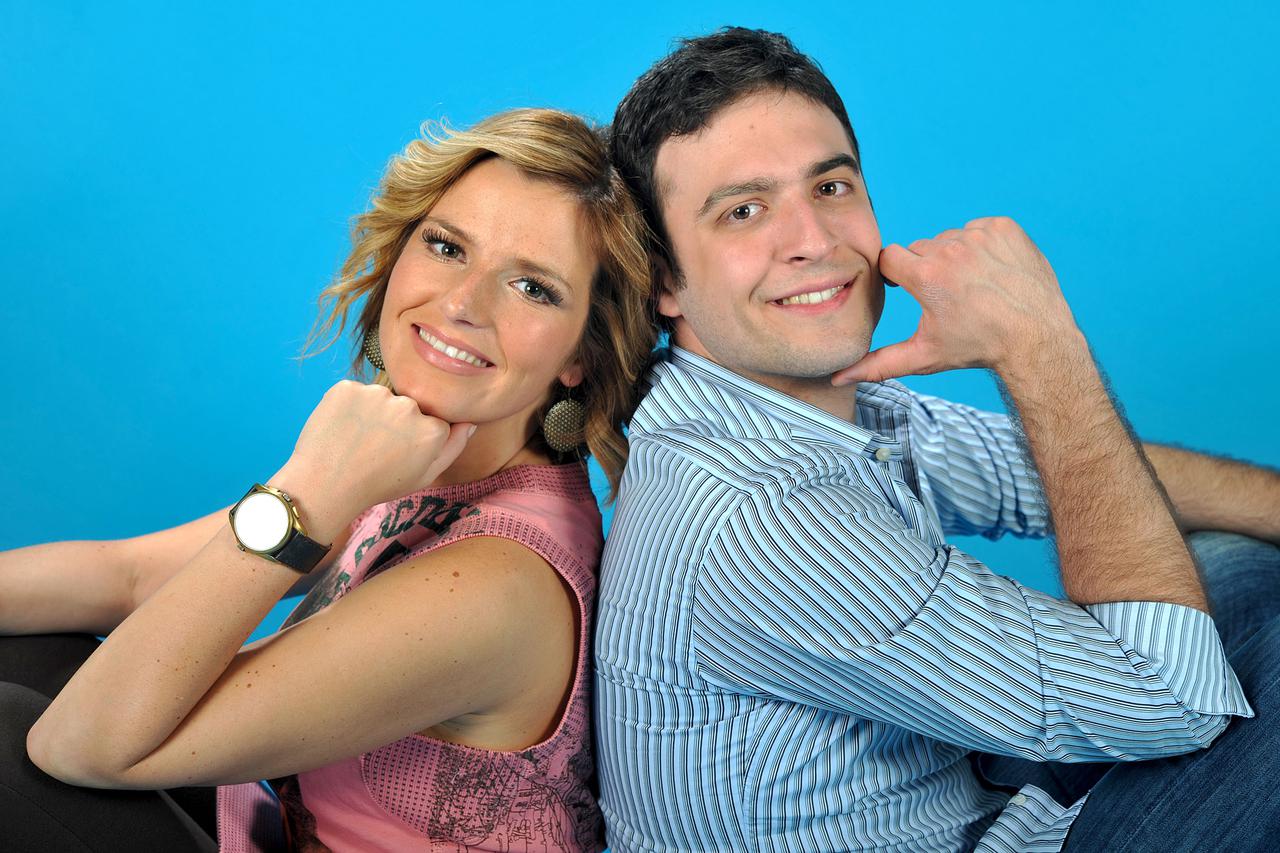 Zagreb: Marko Luši? i Antonija Bla?e, voditelji "Hrvatska traži zvijezdu"