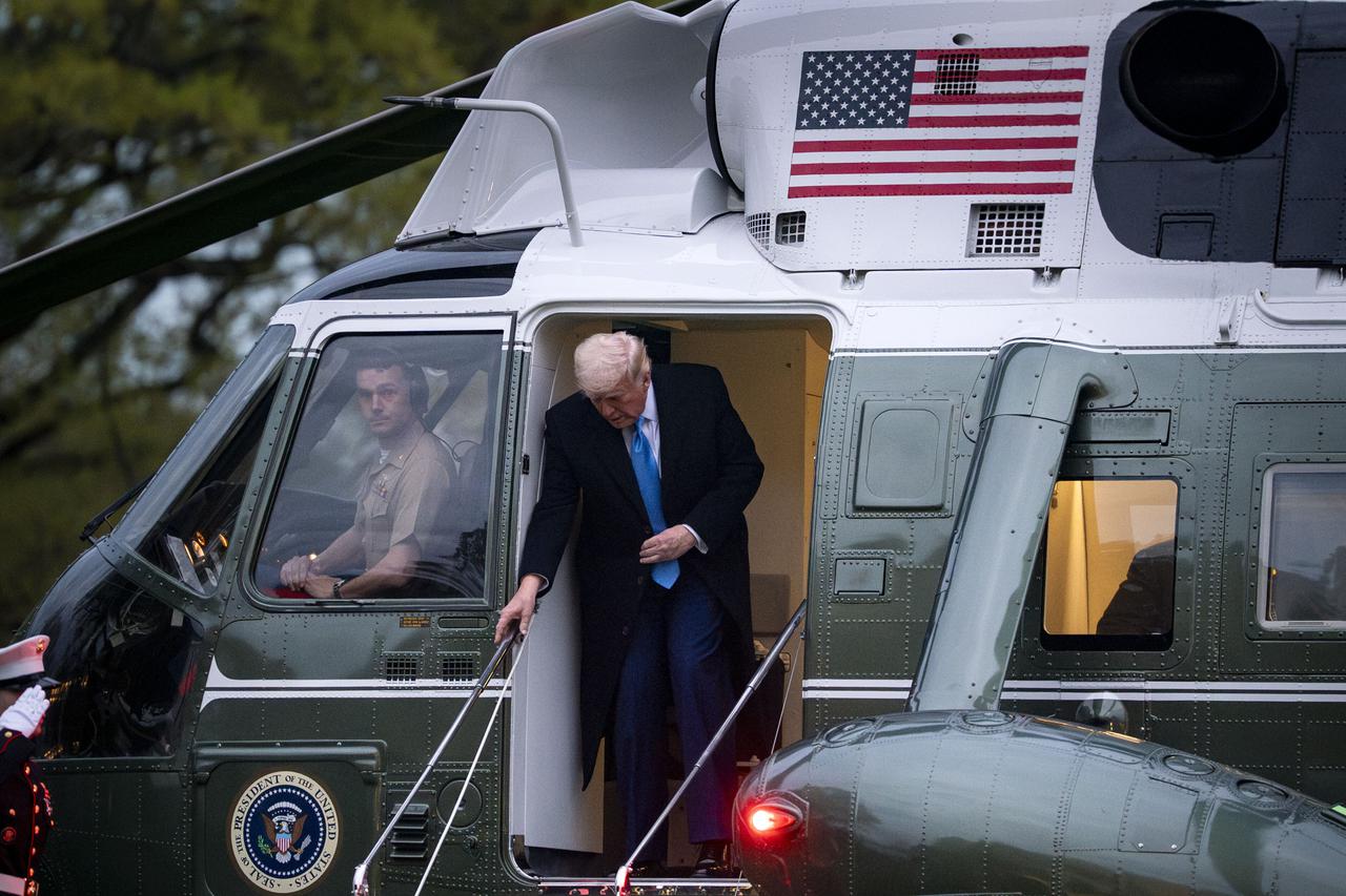 President Trump Returns to White House from Palm Beach