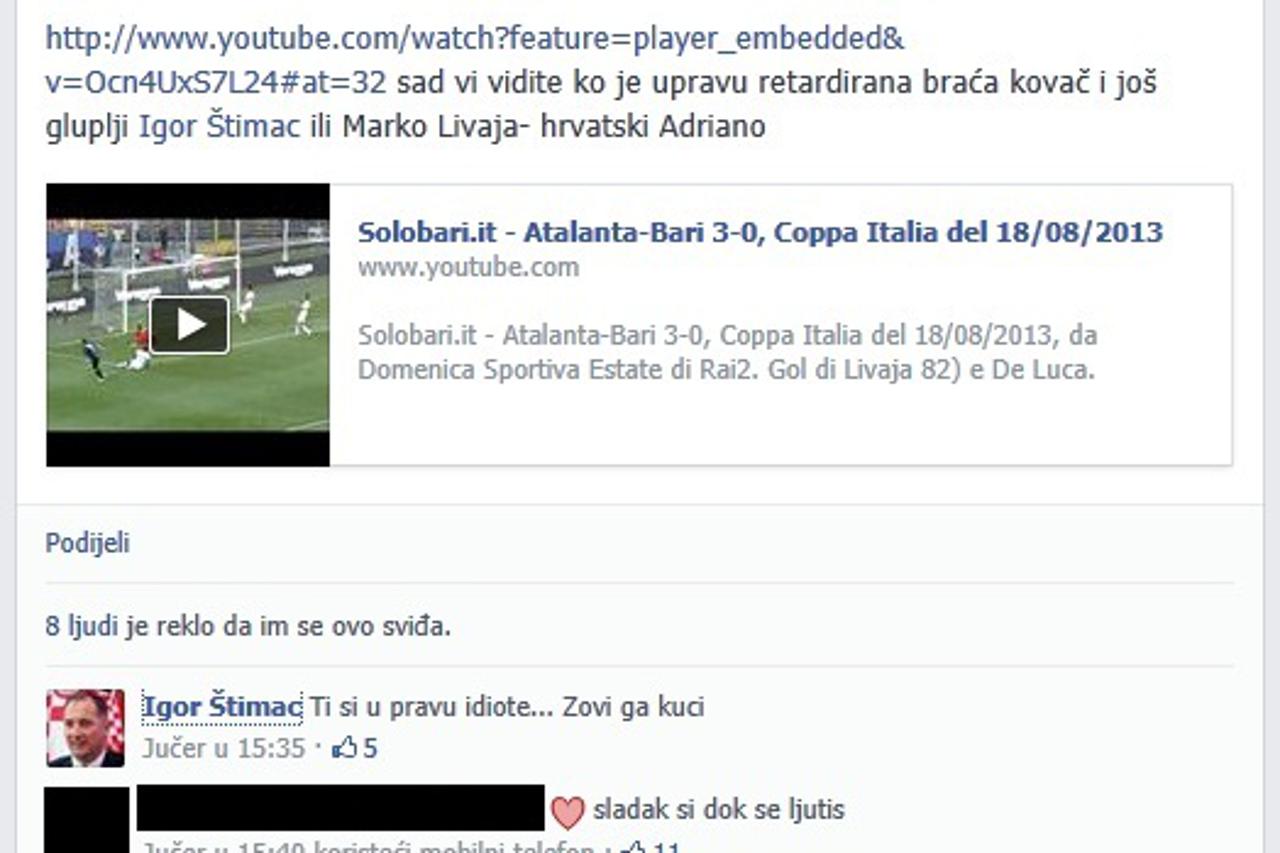 štimac,navijač,facebook