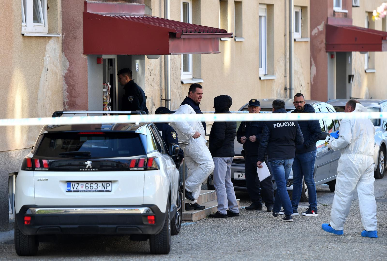 17.04.2022., Ivanec- U stanu pronadjeno tijelo muske i zenske osobe. Radi se o policijskim sluzbenicima. Ocevid je u tijeku. Photo: Vjeran Zganec Rogulja/PIXSELL
