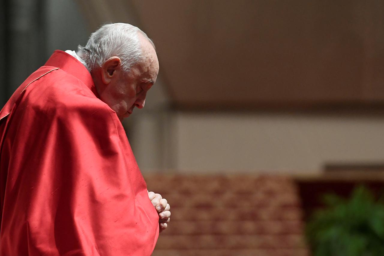 Pope Francis leads Passion of the Lord service in St Peter's Basilica, Vatican