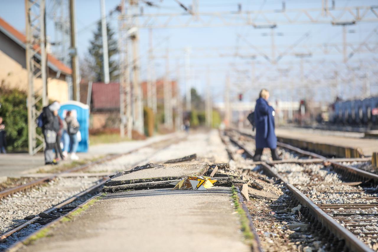 Mjesto nesreće u Dugom Selu gdje je vlak iskočio iz tračnica