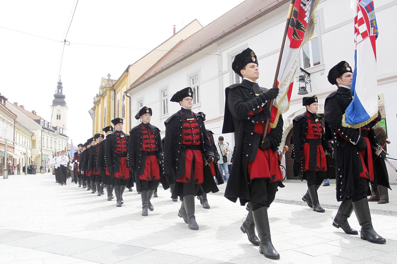 27.04.2013., Cakovec - Mimohodom povijesnih postrojbi i postrojavanjem proslavljen spomendan Zrinskih i Frankopana. Photo: Vjeran Zganec-Rogulja/PIXSELL