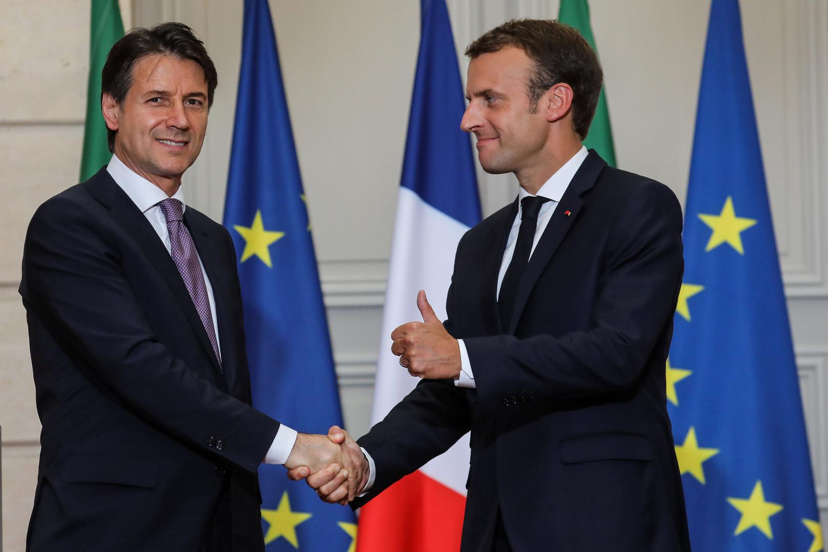 Giussepe Conte ipak je jučer došao u posjet Emmanuelu Macronu