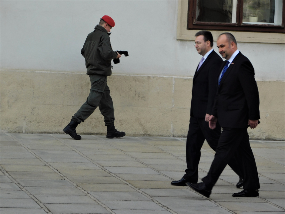 Vojna ceremonija ispred bečkog Hoburga