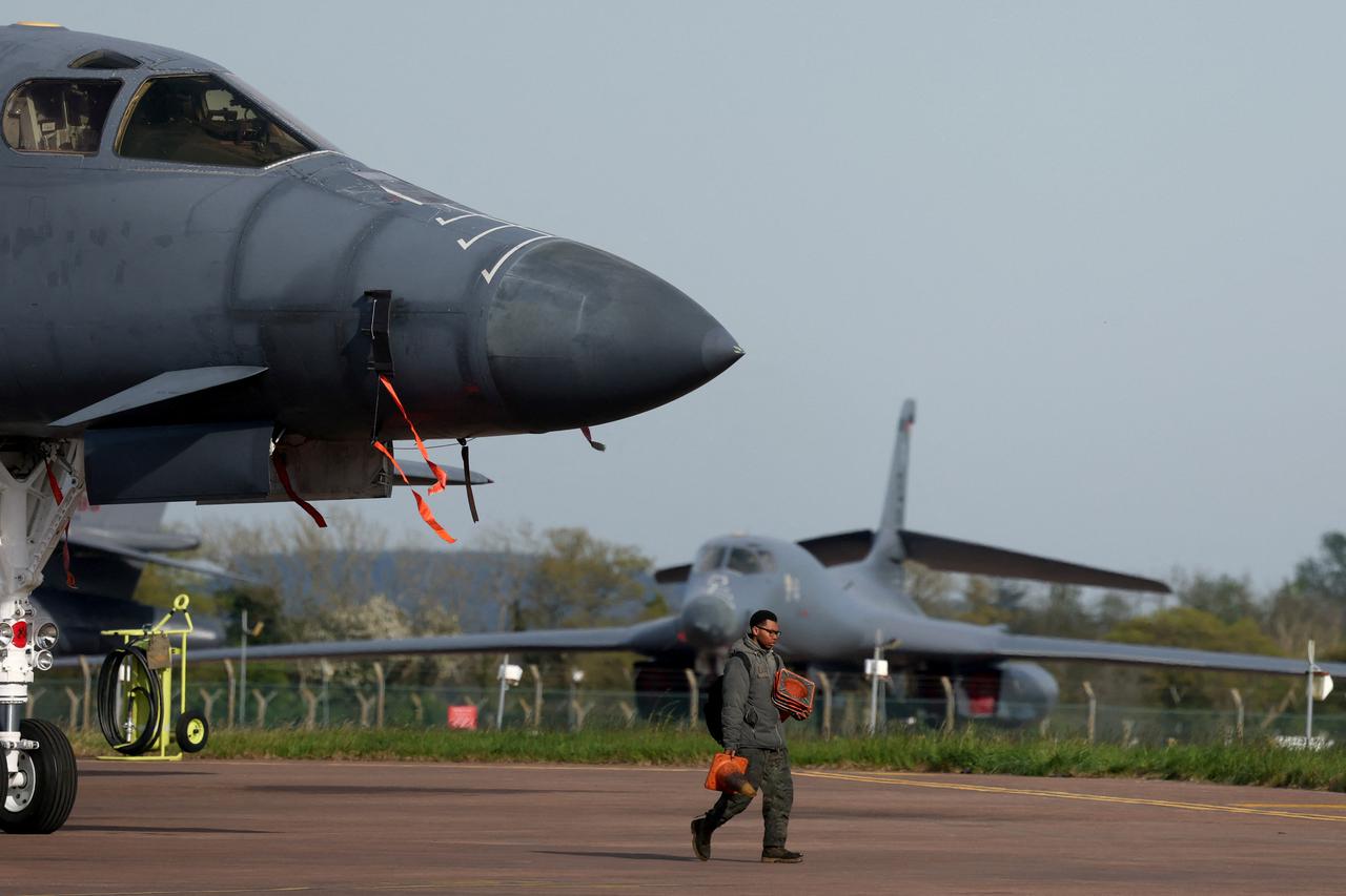 RAF Fairford airbase amid a ceasefire between the United States and Iran