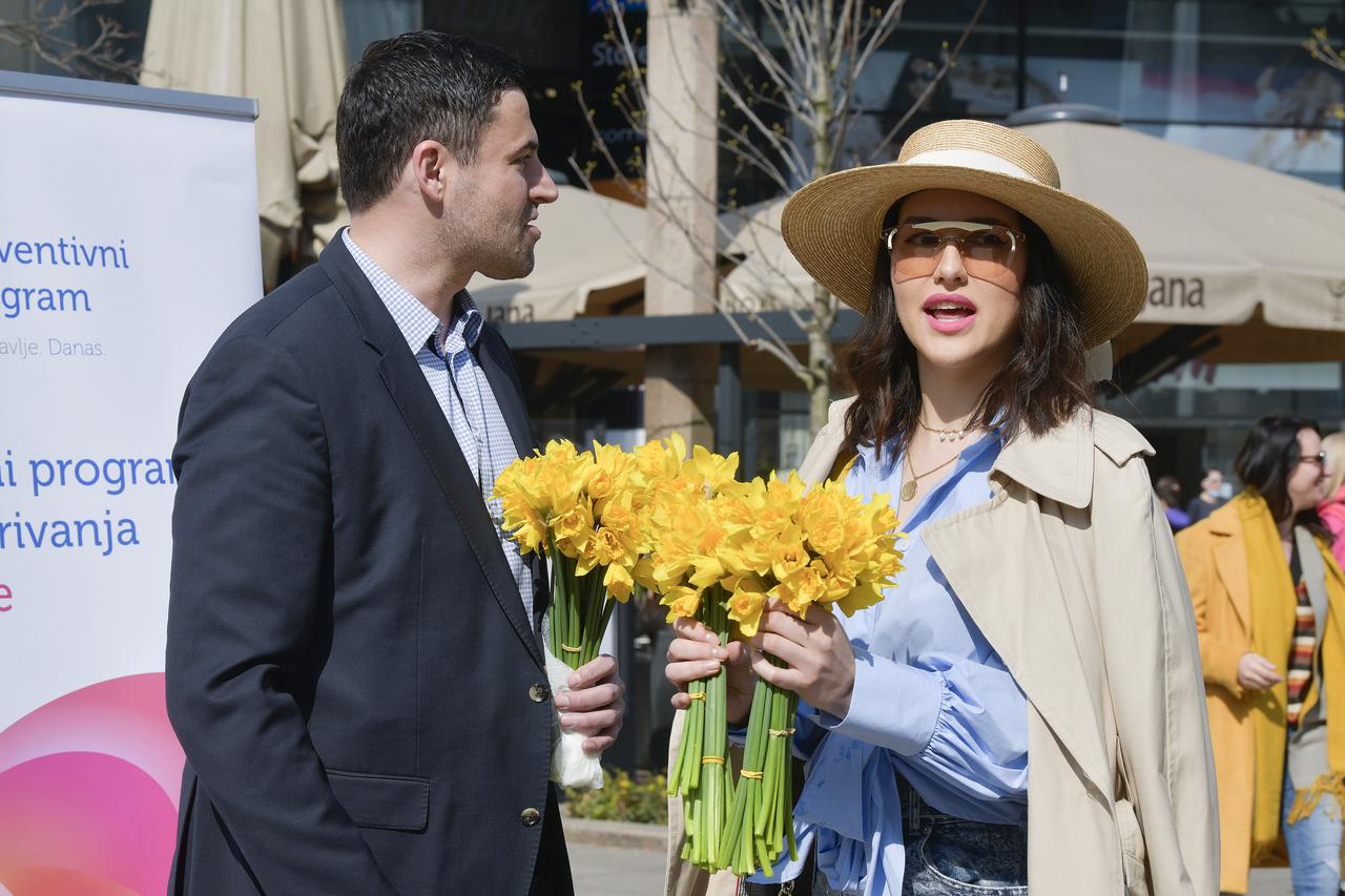 Zagreb: Na Cvjetnom trgu obilježen Međunarodni Dan narcisa
