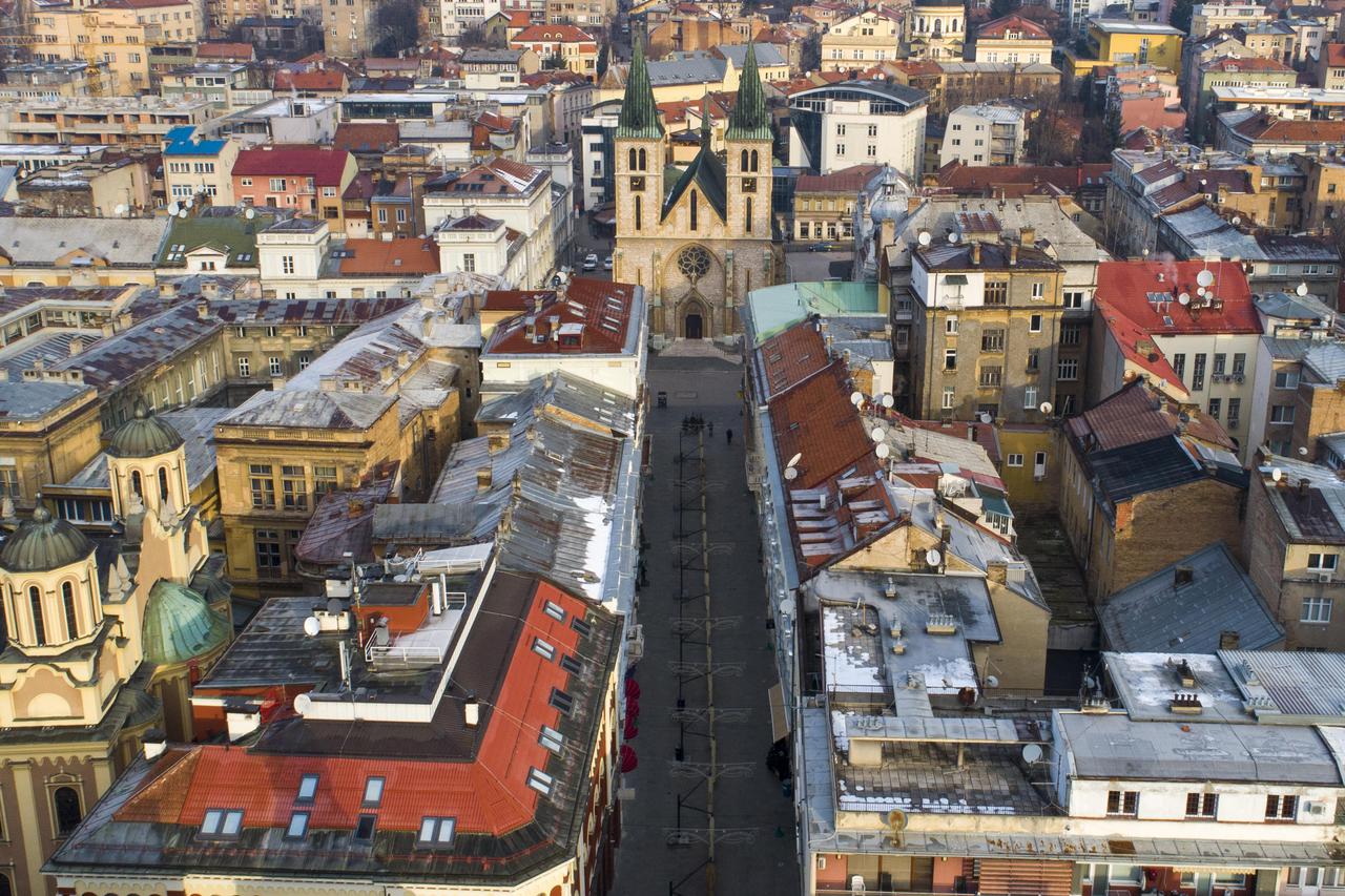 Katedrala Srca Isusova u Sarajevu snimljena dronom