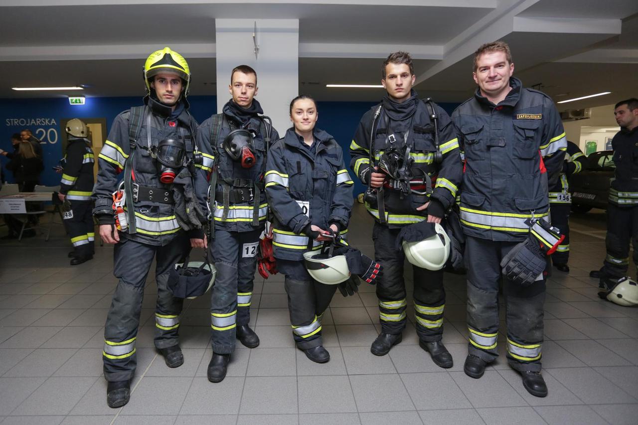 Zagreb: Humanitarna vatrogasna utrka stepenicama Zagreb Firefighter stair challenge