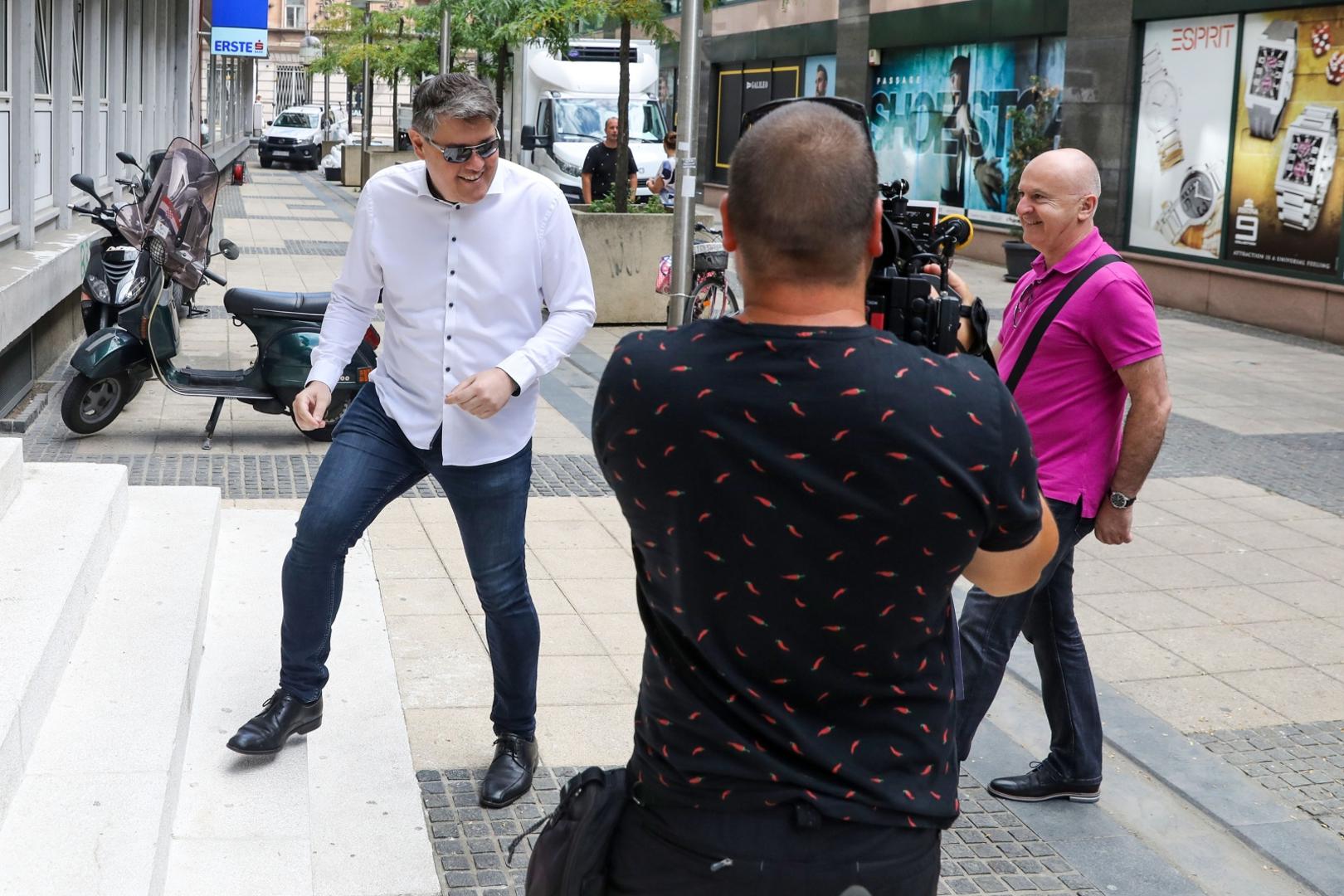 06.07.2020., Zagreb - Boris Lalovac i Predrag Matic dolaze na sjednicu Predsjednistva SDP-a u sjediste stranke na Iblerovom trgu. Photo: Patrik Macek/PIXSELL