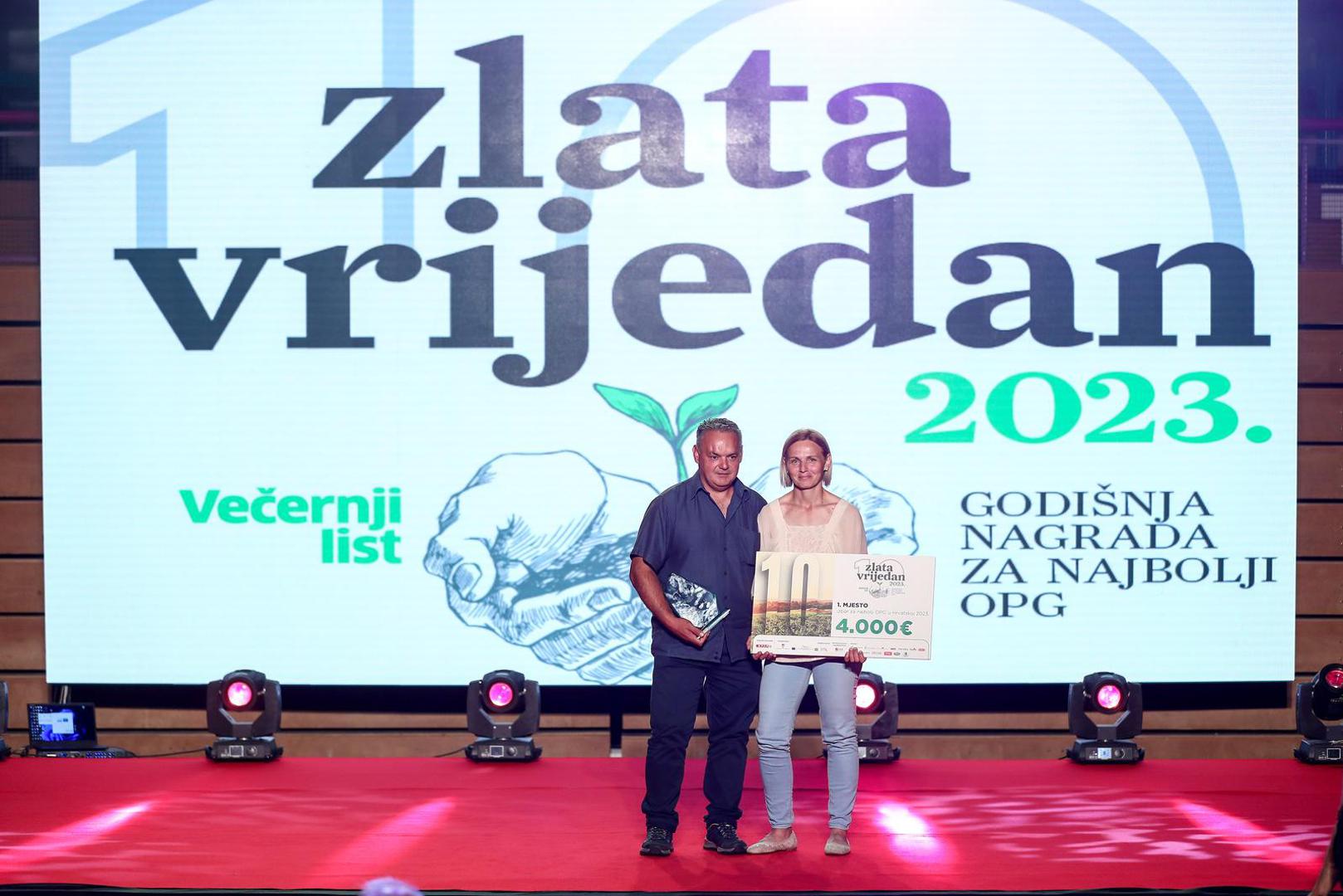 15.09.2023., Zagreb - Svecano proglasenje pobjednika izbora za najbolji OPG u Hrvatskoj „Zlata vrijedan“ u Bocarskom domu. Photo: Matija Habljak/PIXSELL