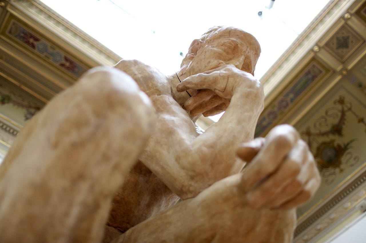 29.04.2015., Zagreb - Izlozba francuskog umjetnika Auguste Rodin u Umjetnickom paviljonu.  Photo: Slavko Midzor/PIXSELL