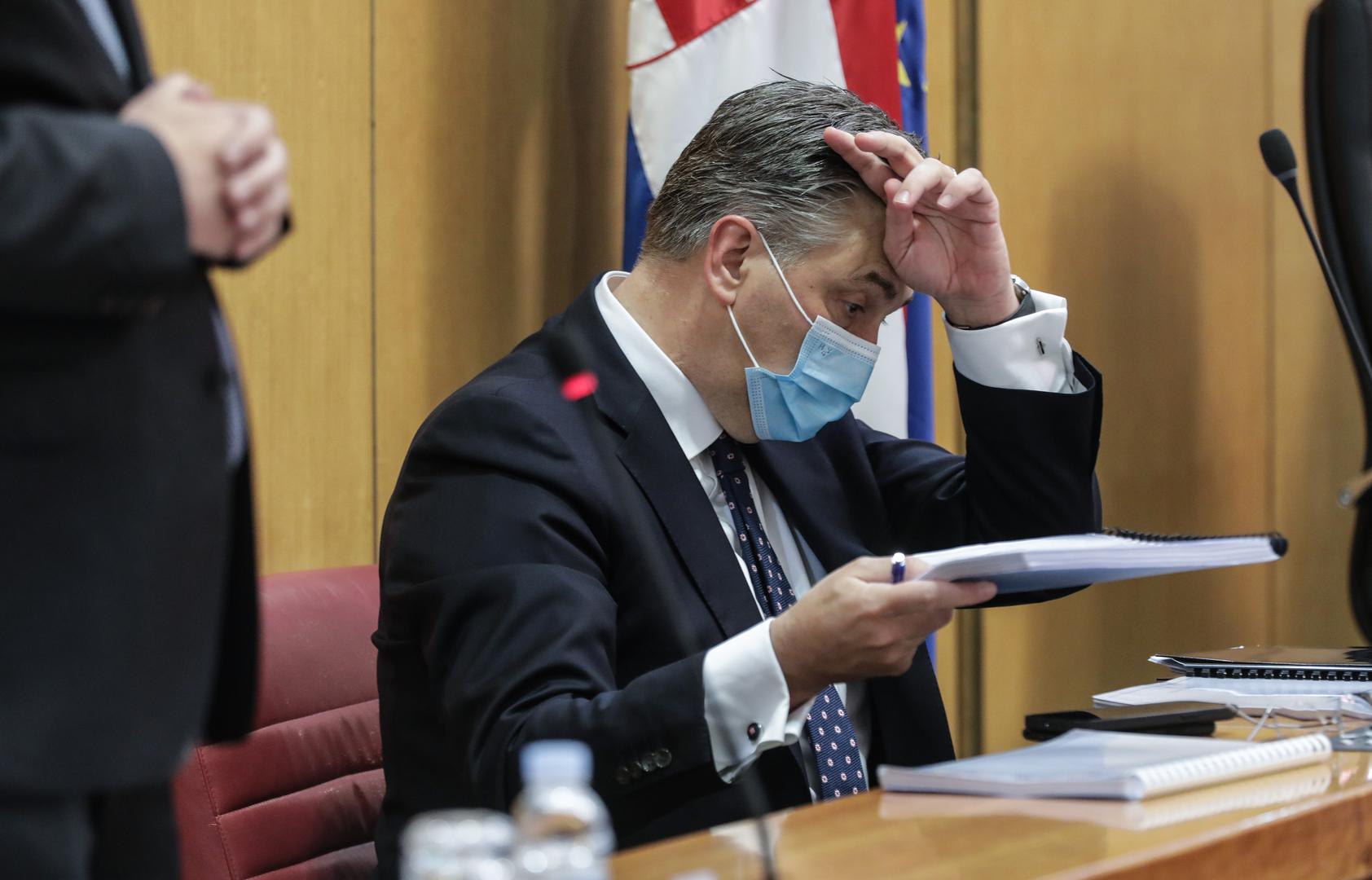 07.04.2021., Zagreb - Aktualnim prijepodnevom pocela je 7. sjednica Hrvatskog sabora. Predsjednik Vlade Andrej Plenkovic Photo: Robert Anic/PIXSELL