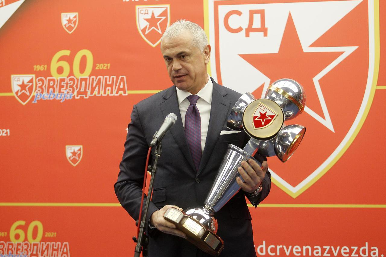 Beograd; Sportsko društvo Crvena zvezda obilježilo 76. rođendan i proglasilo najbolje u 2020. godini.