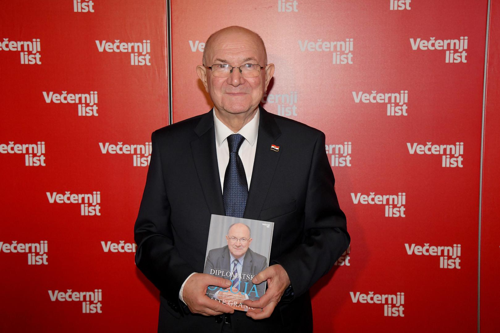 16.01.2023., Zagreb - U Nacionalnoj i sveucilisnoj knjiznici odrzana je promocija 2. dopunjenog izdanja knjige "Diplomatska oluja" Mate Granica. Mate Granic Photo: Josip Regovic/PIXSELL