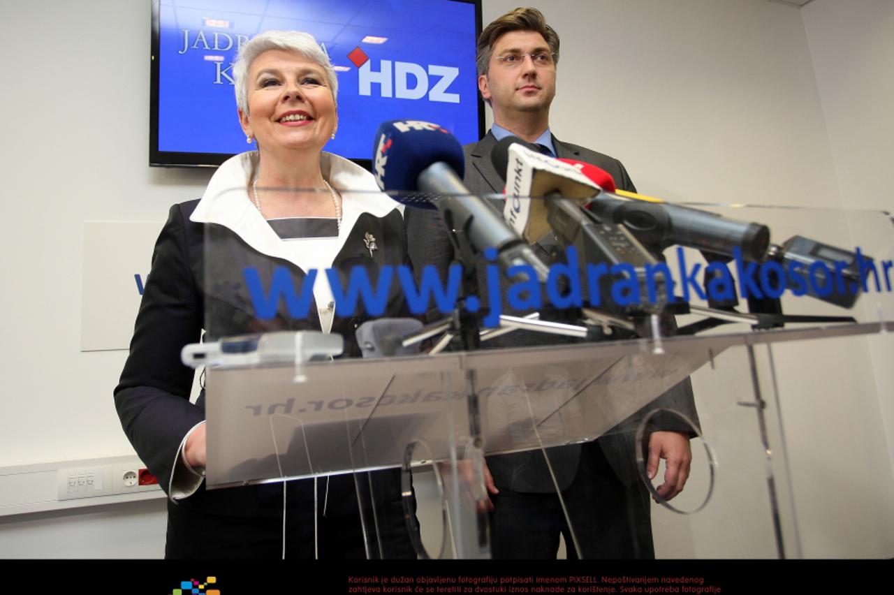 Andrej Plenković, jadranka kosor (1)