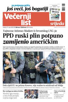 Večernji list naslovnica
