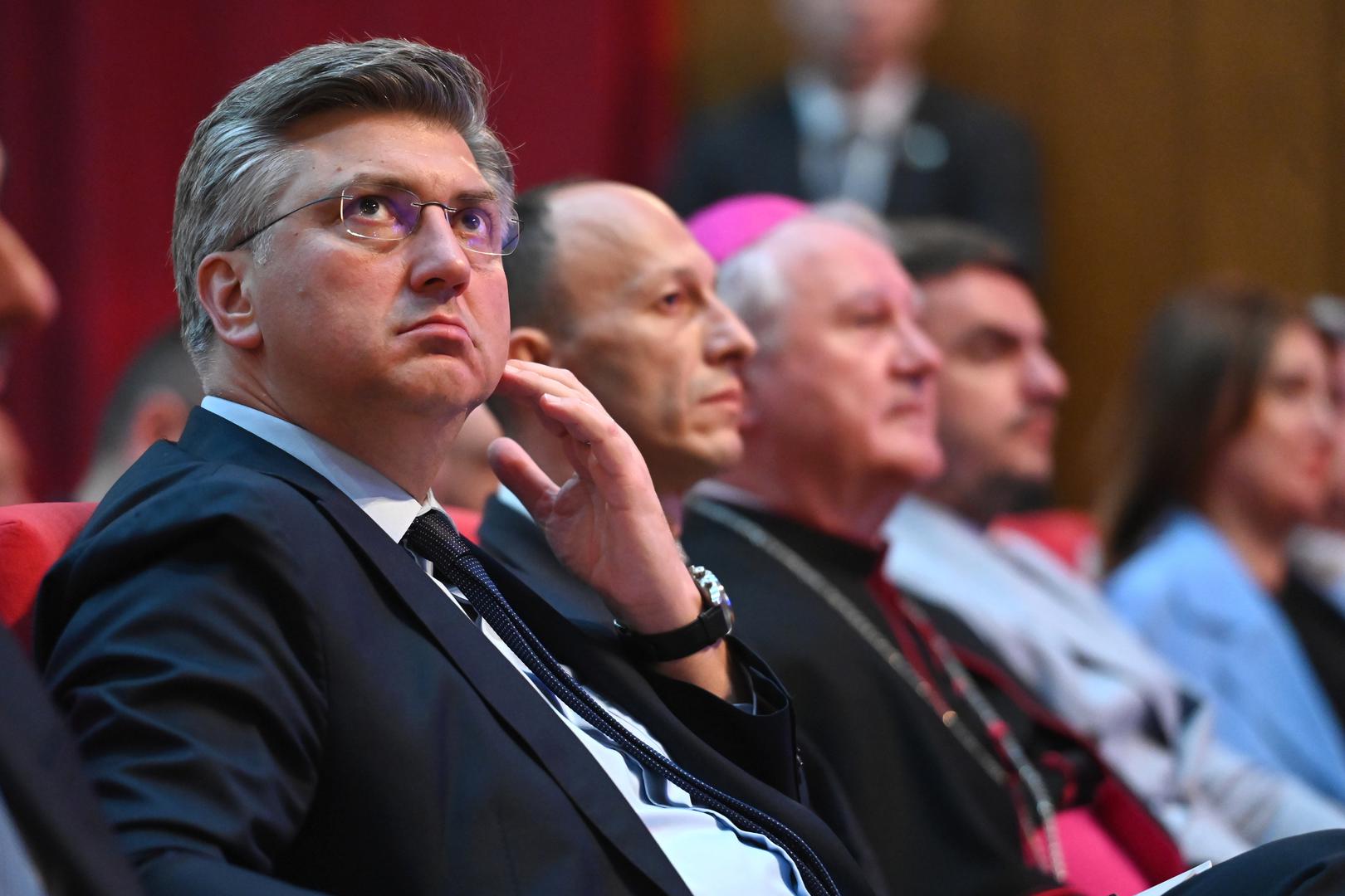 23.05.2023., Gospic- Premijer Andrej Plenkovic nazocio je svecanoj sjednici povodom 200. obljetnice  rodjenja Ante Starcevica i Dana Zupanije Licko senjske.  Photo: Dino Stanin/PIXSELL
